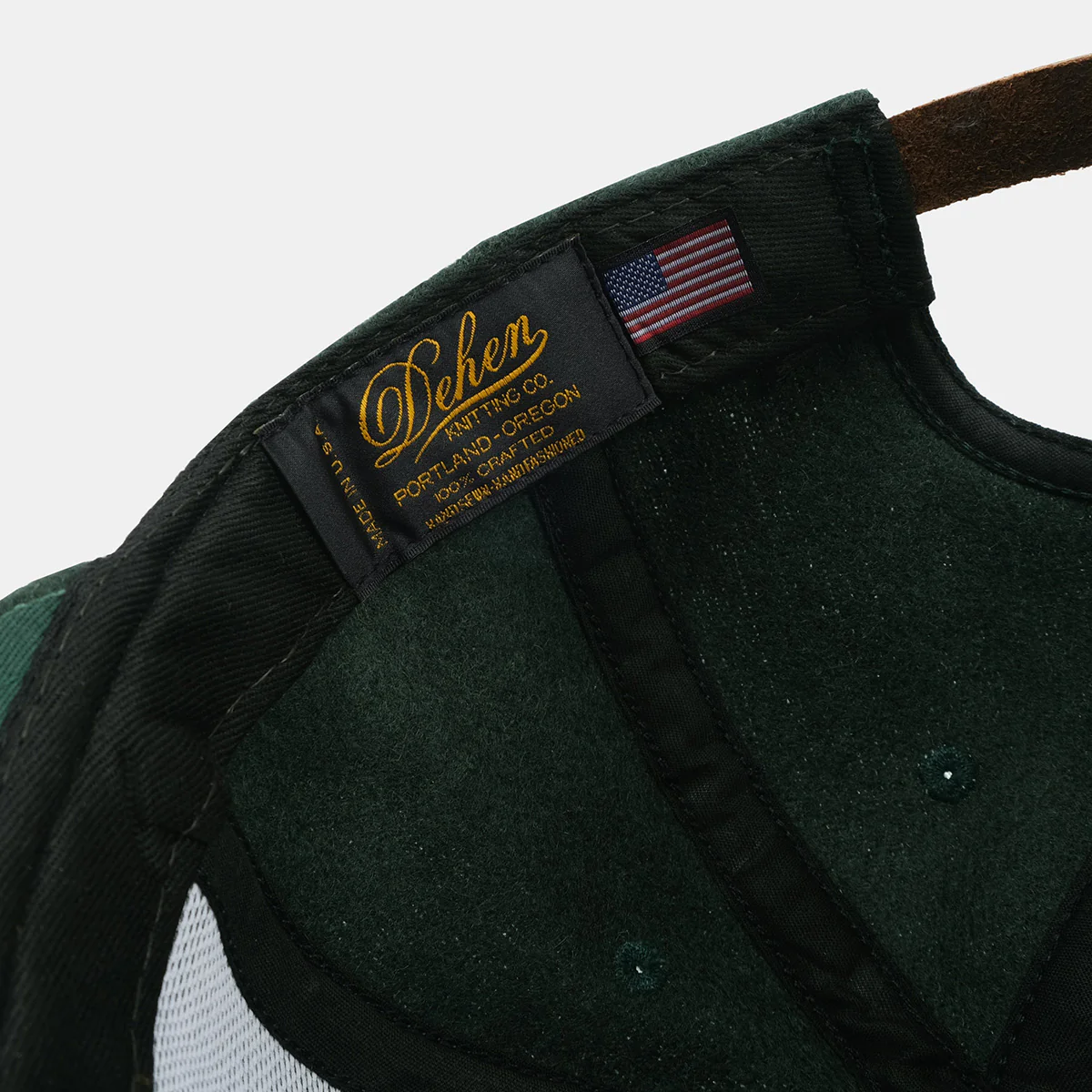 DE-BC01-GRE - Dehen 1920 ORE Wool Baseball Cap - Green - Image 6