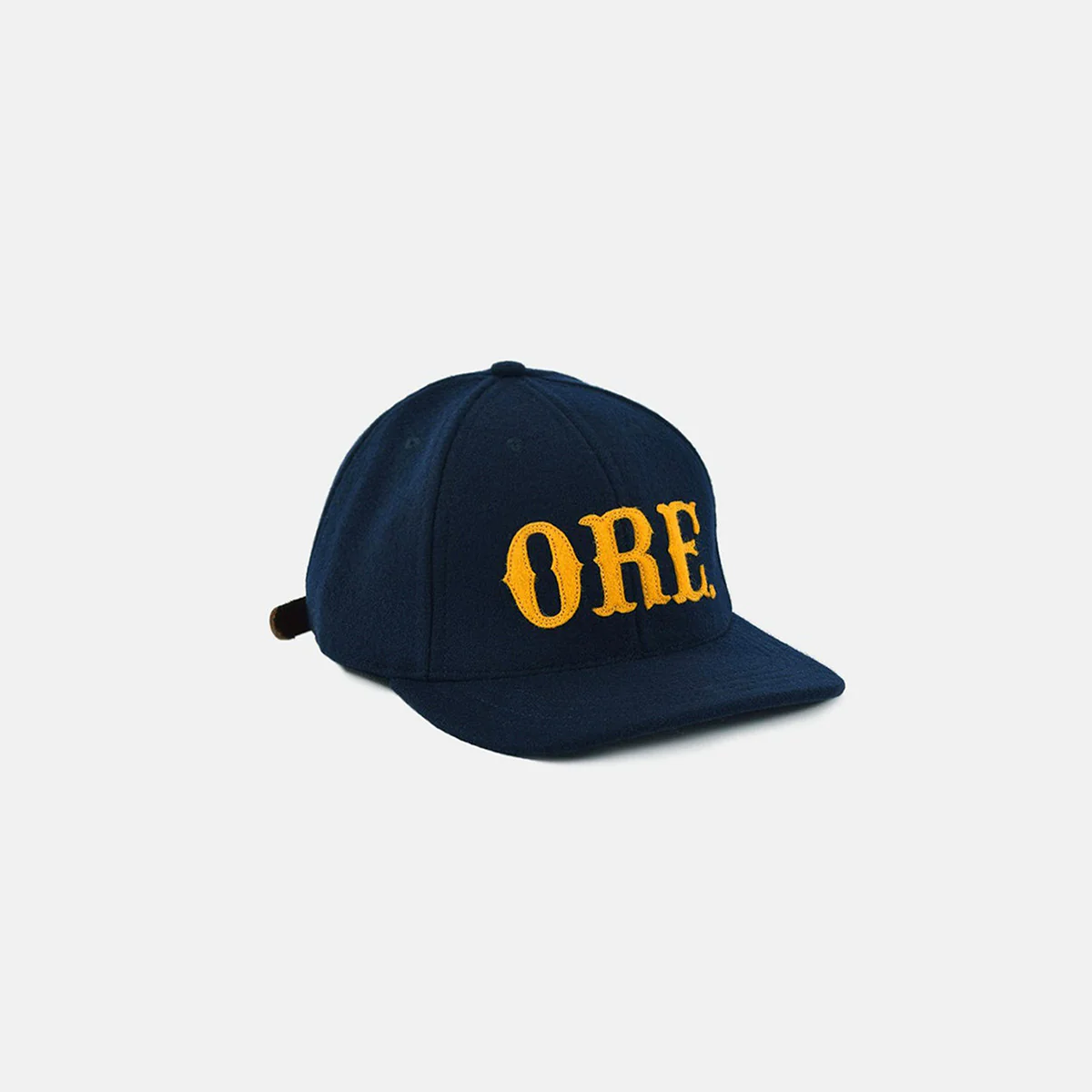 DE-BC01-NAV-GOL - Dehen 1920 ORE Wool Baseball Cap - Dark Navy/Gold - Image 4