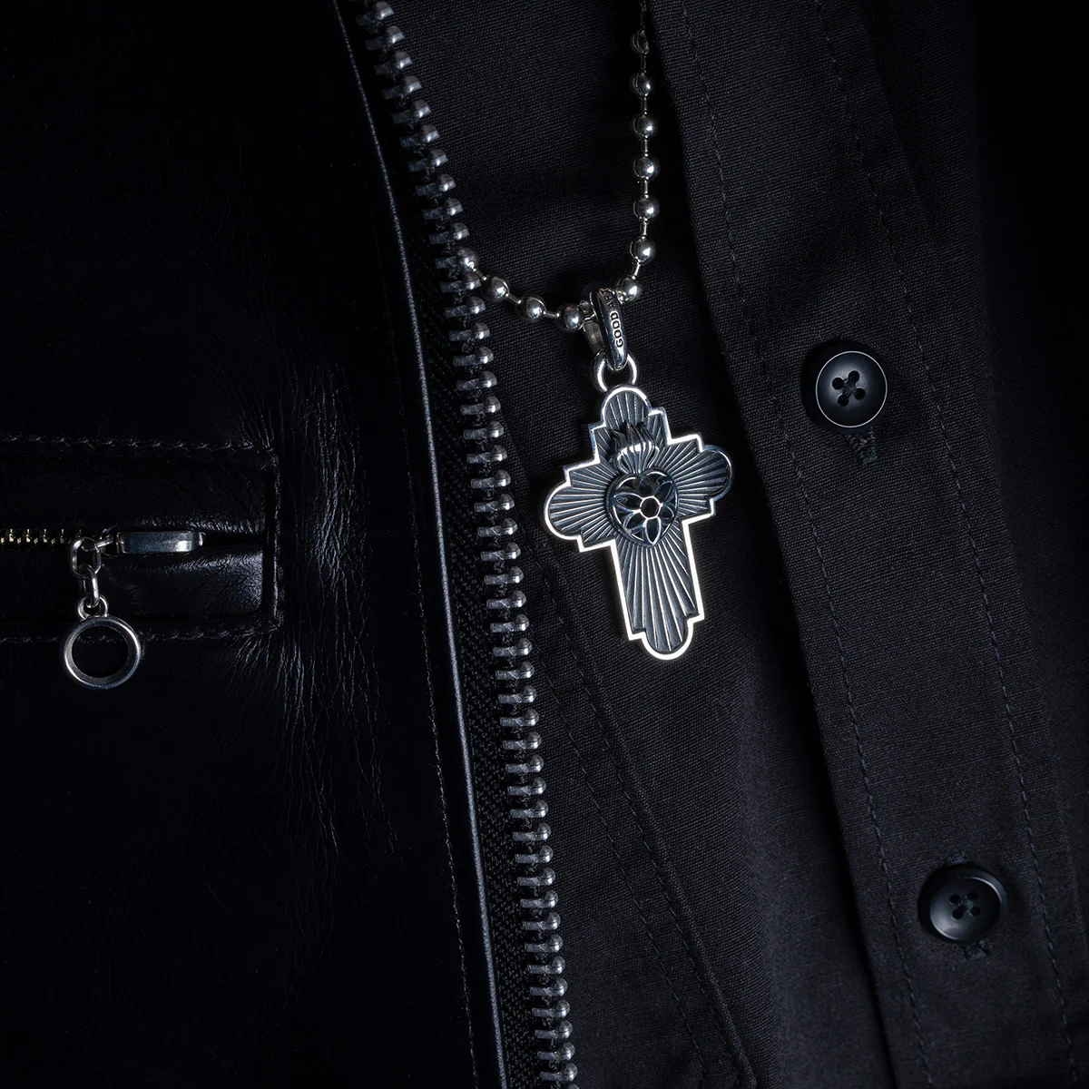 GA-JIMMY-CROSS-PEN-A - GOOD ART HLYWD Jimmy Cross Pendant A - Sterling Silver - Image 2