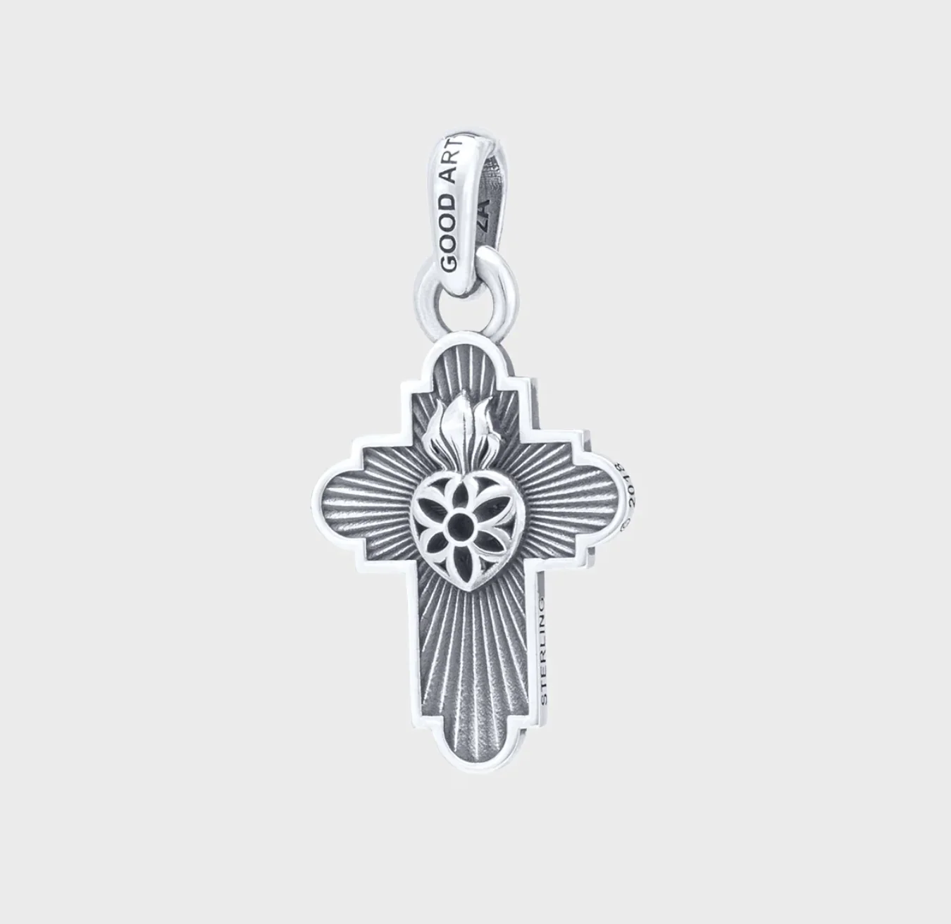 GA-JIMMY-CROSS-PEN-A - GOOD ART HLYWD Jimmy Cross Pendant A - Sterling Silver - Image 6