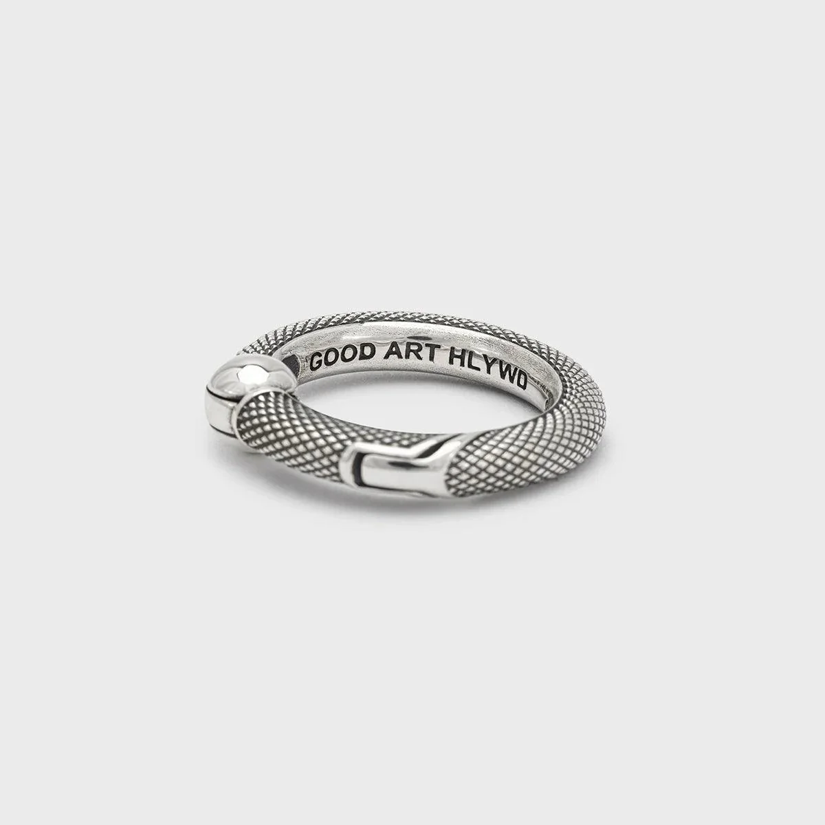 GA-SPRING-RING-GB-B - GOOD ART HLYWD Spring Ring Goosebumps B- Sterling Silver - Image 3