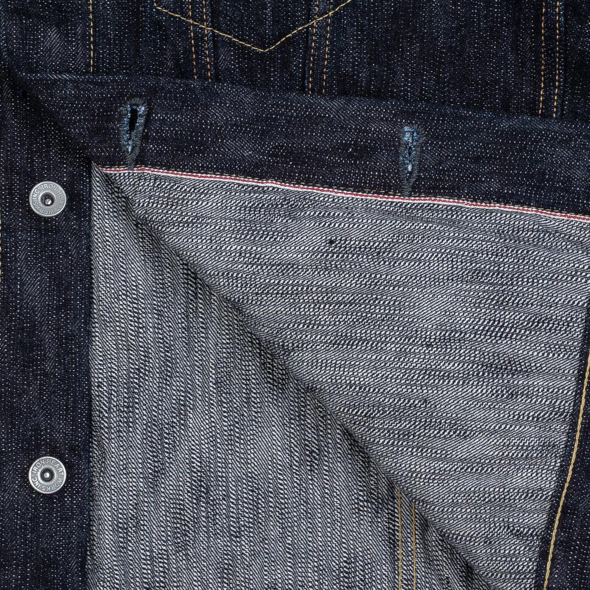 IH-526J-SLB - 16oz Slubby Selvedge Denim Type III Jacket - Indigo - Image 11