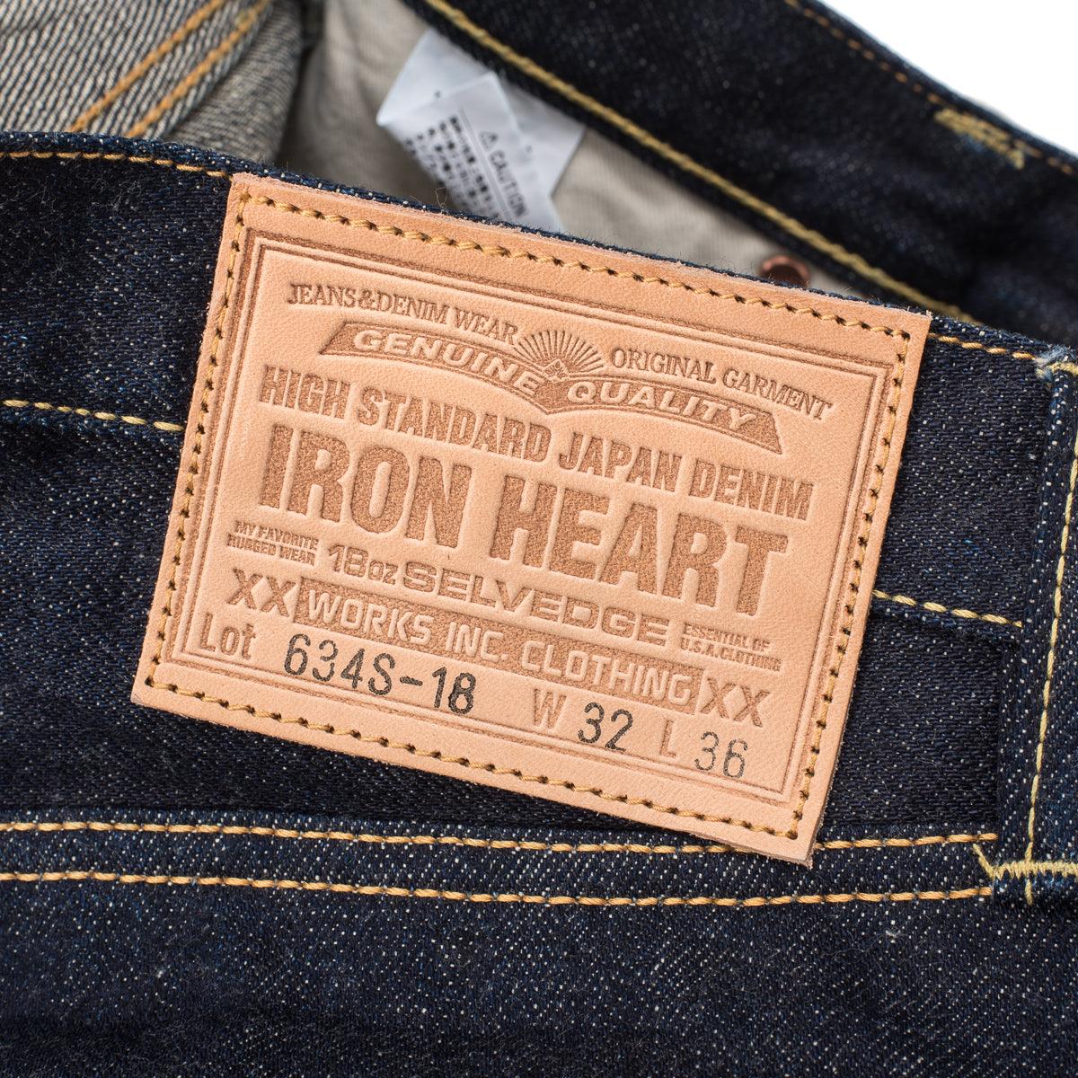 IH-634S-18 - 18oz Vintage Selvedge Denim Straight Cut Jeans - Indigo - Image 6