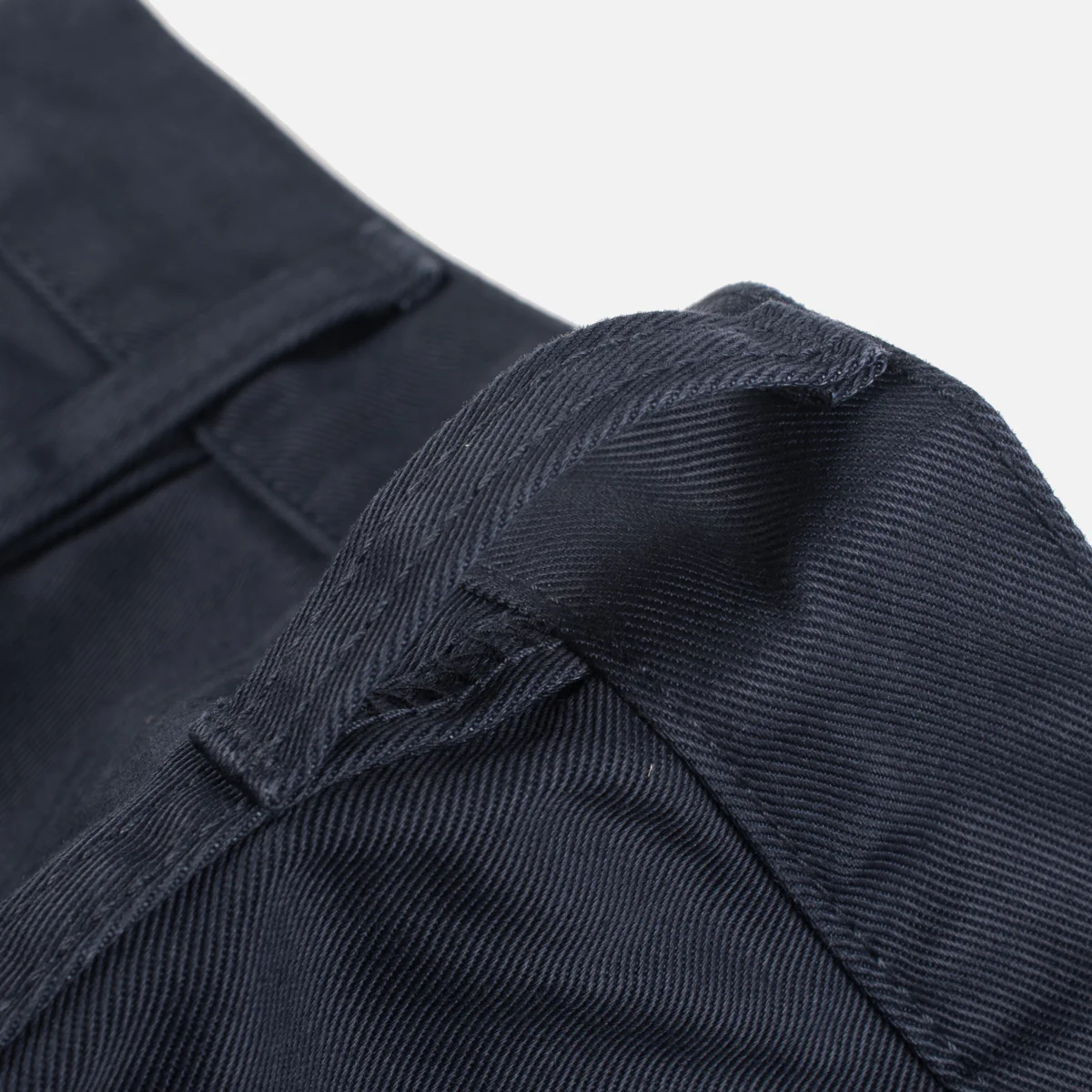 IH-721-NAV - 9oz Mercerised Selvedge Cotton Slim Tapered Chino - Navy - Image 10