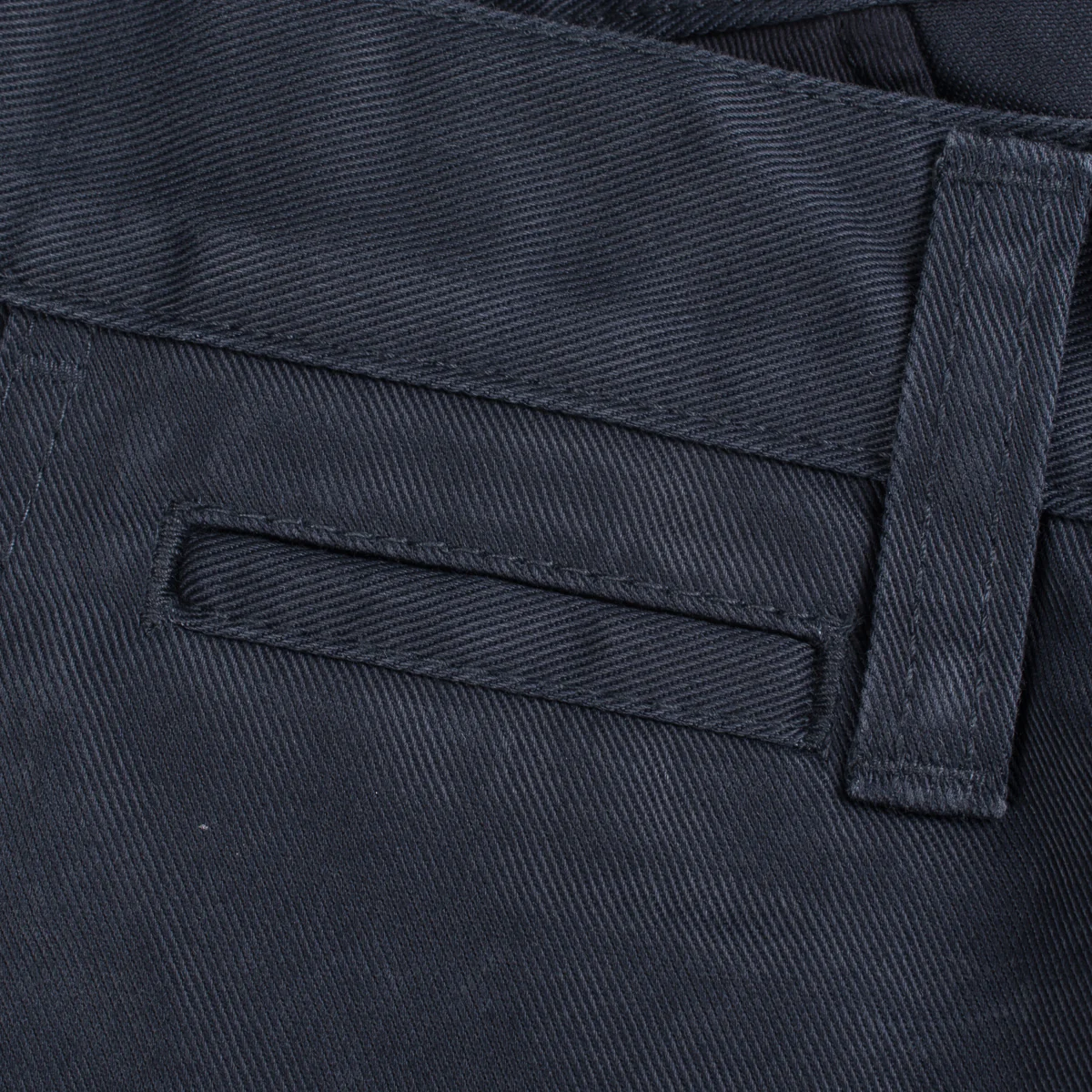IH-721-NAV - 9oz Mercerised Selvedge Cotton Slim Tapered Chino - Navy - Image 13