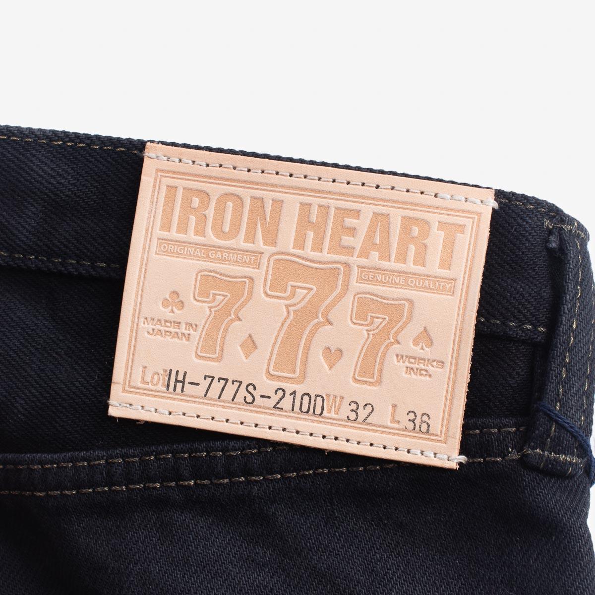IH-777S-21OD - 21oz Selvedge Denim Slim Tapered Cut Jeans - Indigo Overdyed Black - Image 5