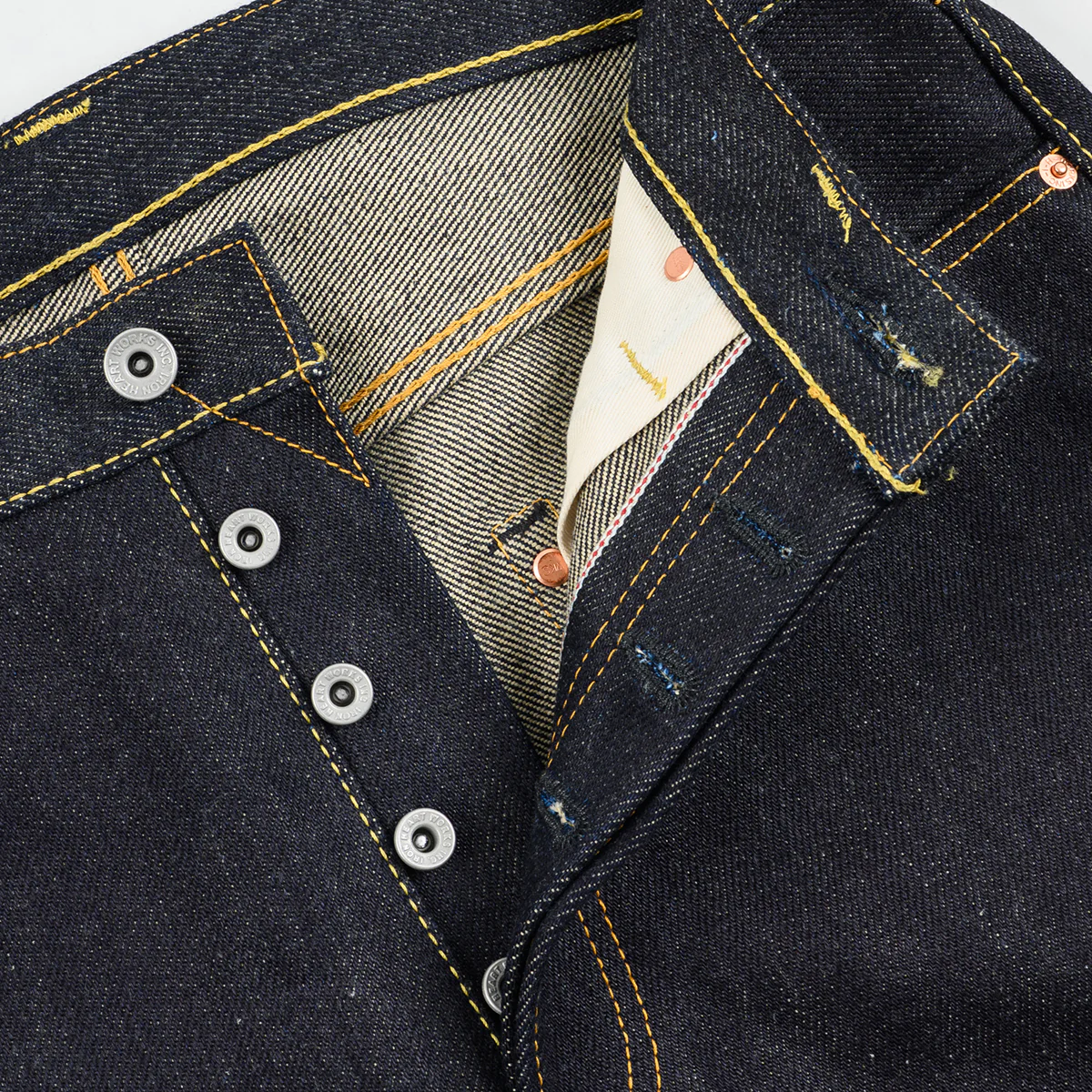 IH-888-XHS - 25oz Selvedge Denim Relaxed Tapered Jeans - Indigo - Image 6