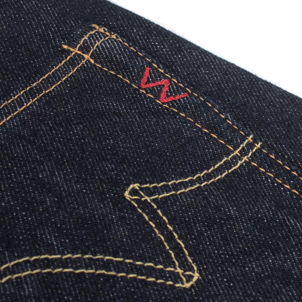 IH-888S-21 - 21oz Selvedge Denim Medium/High Rise Tapered Cut Jeans - Indigo - Image 9