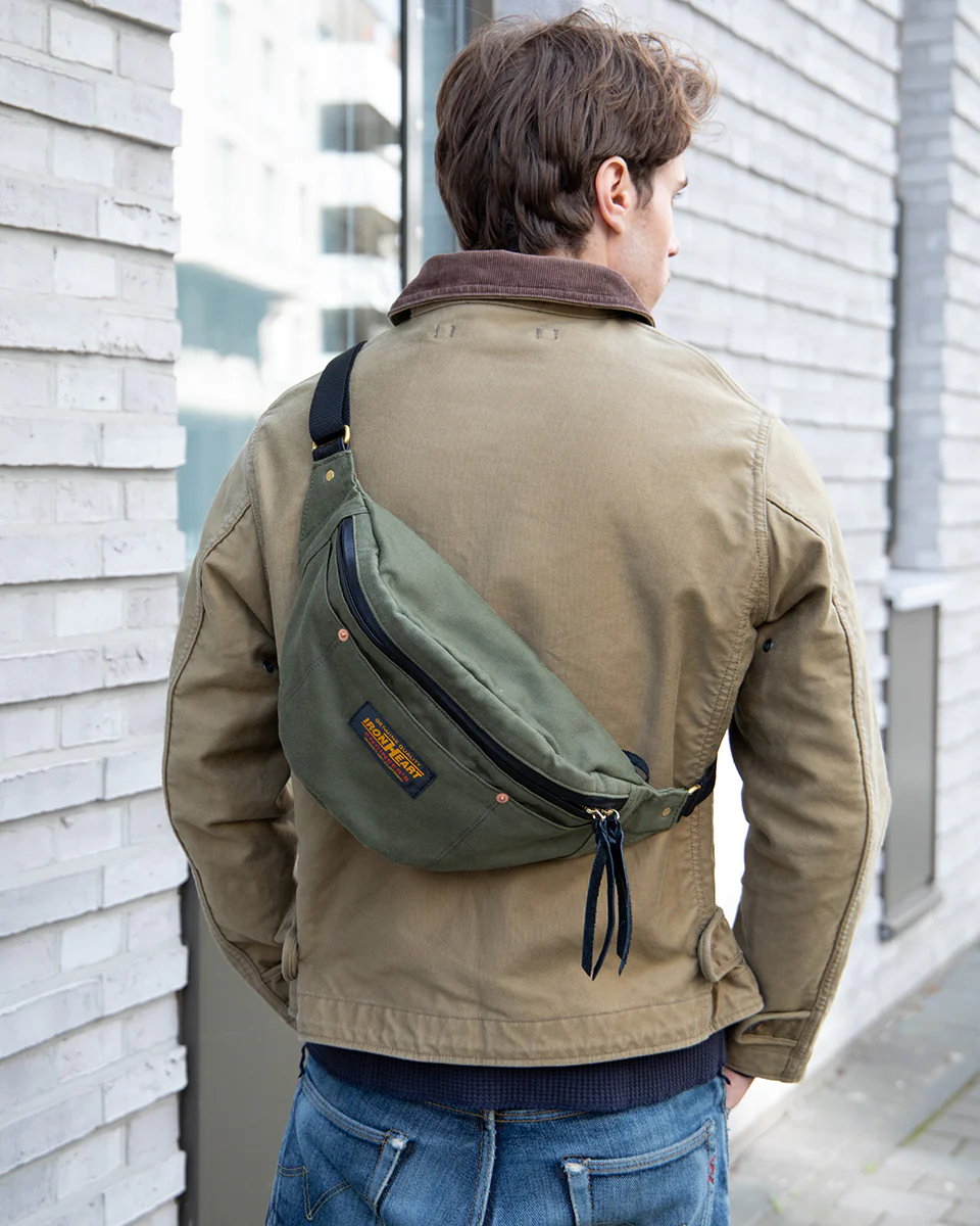 IHE-53-ODG - Whipcord Waist Bag - Olive Drab Green - Image 2