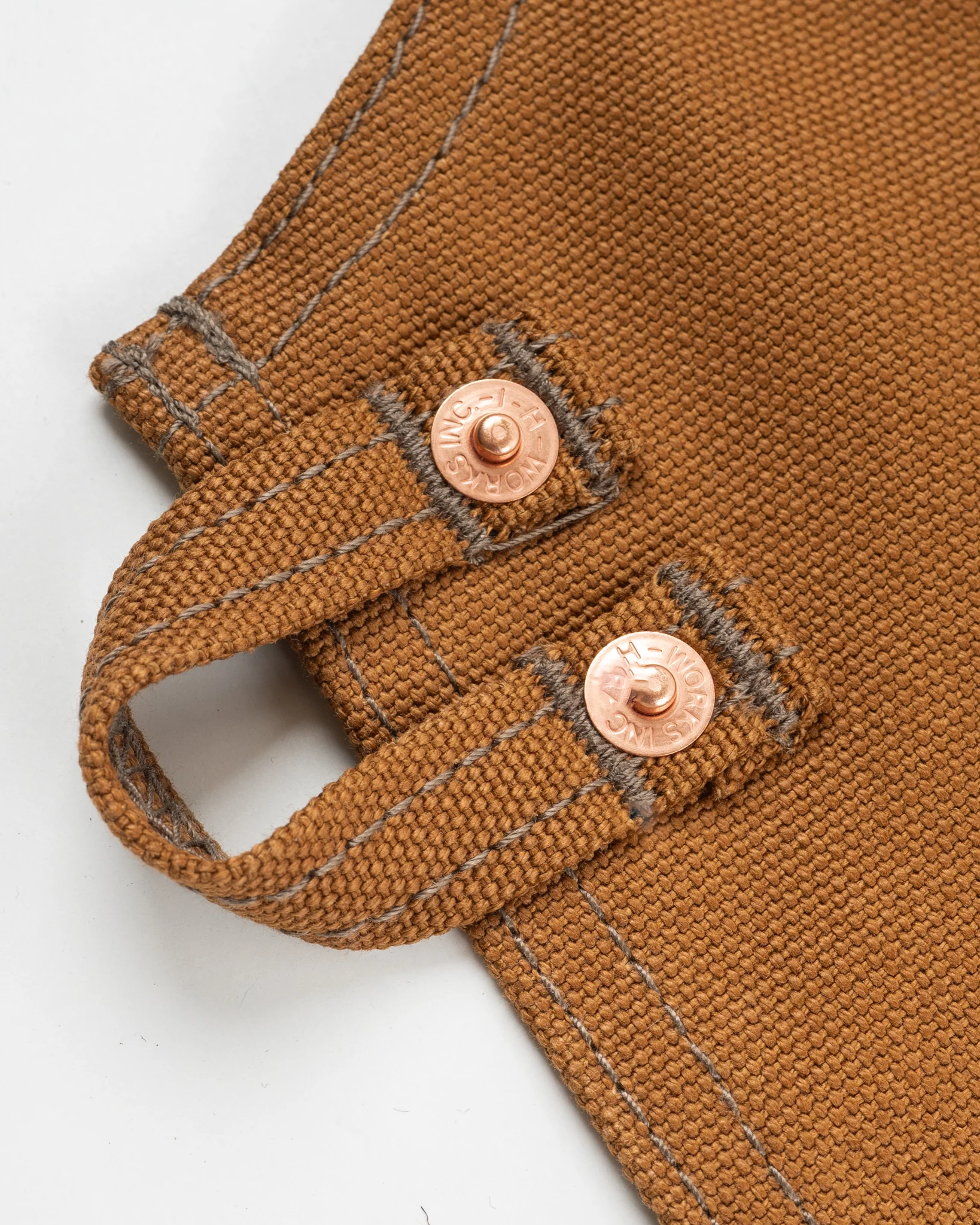IHG-057-BRN - 17oz Cotton Duck Apron - Brown - Image 5
