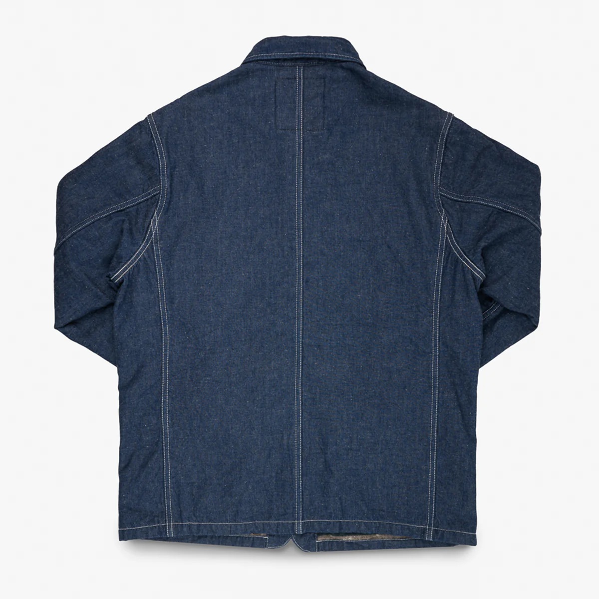 IHJ-149-IND - 10oz Selvedge Denim Blanket Lined Chore Jacket - Indigo - Image 5