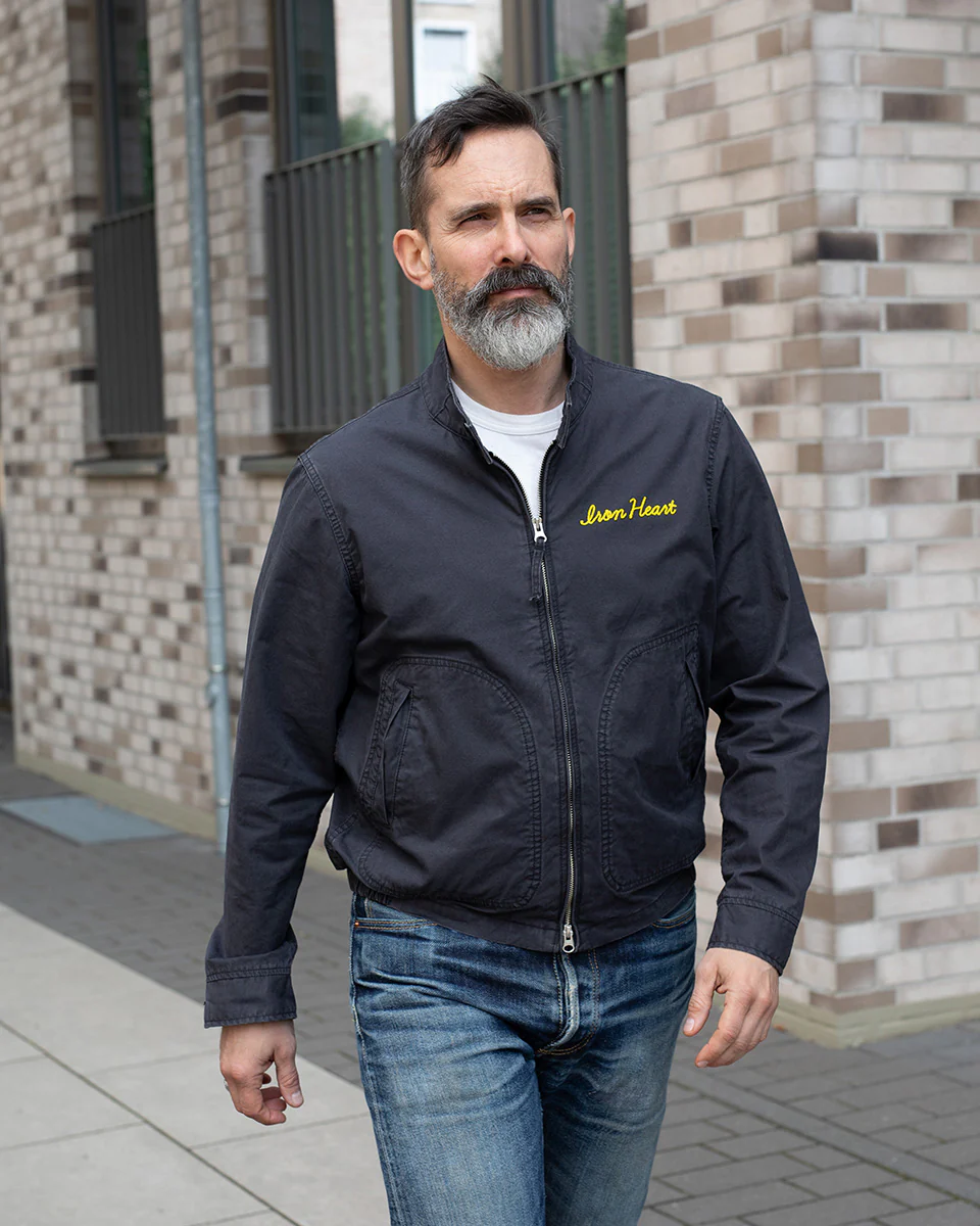 IHJ-165-BLK - SS26 - 6.2oz Serge Drizzler Jacket - Black - Image 2
