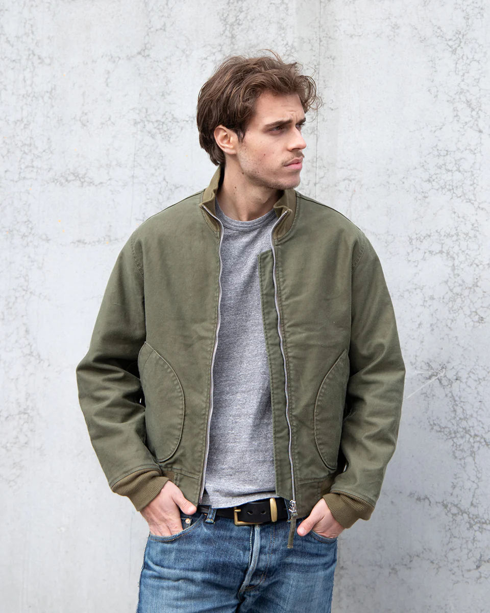 IHM-47-ODG - 12oz Whipcord Tanker Jacket - Olive Drab Green - Image 2