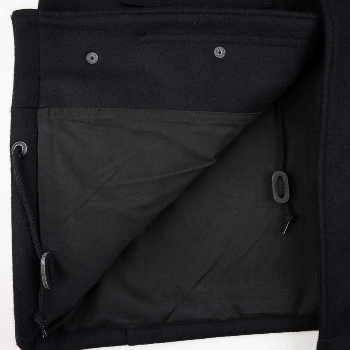 IHM-49-BLK - 21oz Melton Wool M65 Field Jacket - Black - Image 12