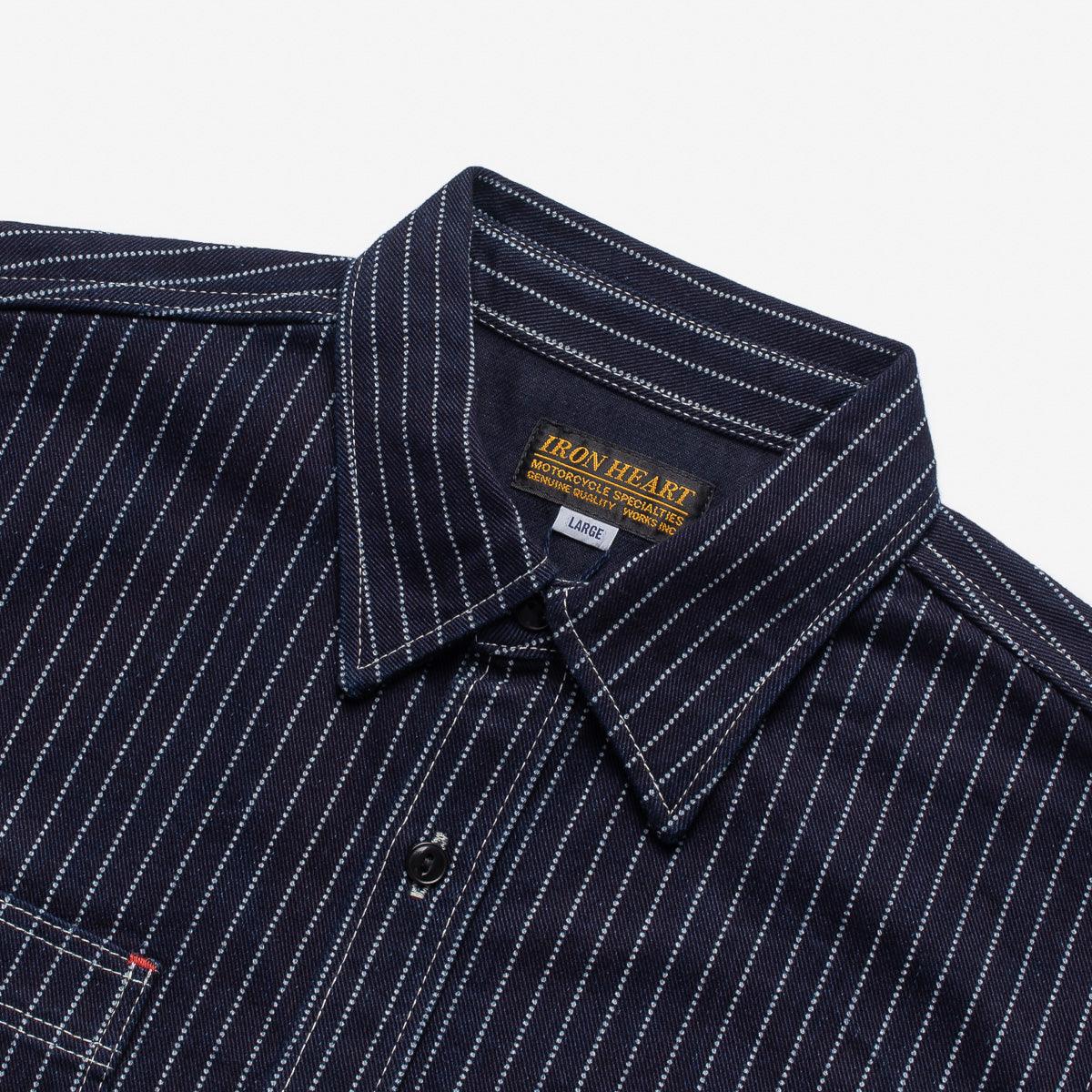 IHSH-266-IND - 12oz Wabash Work Shirt - Indigo - Image 5