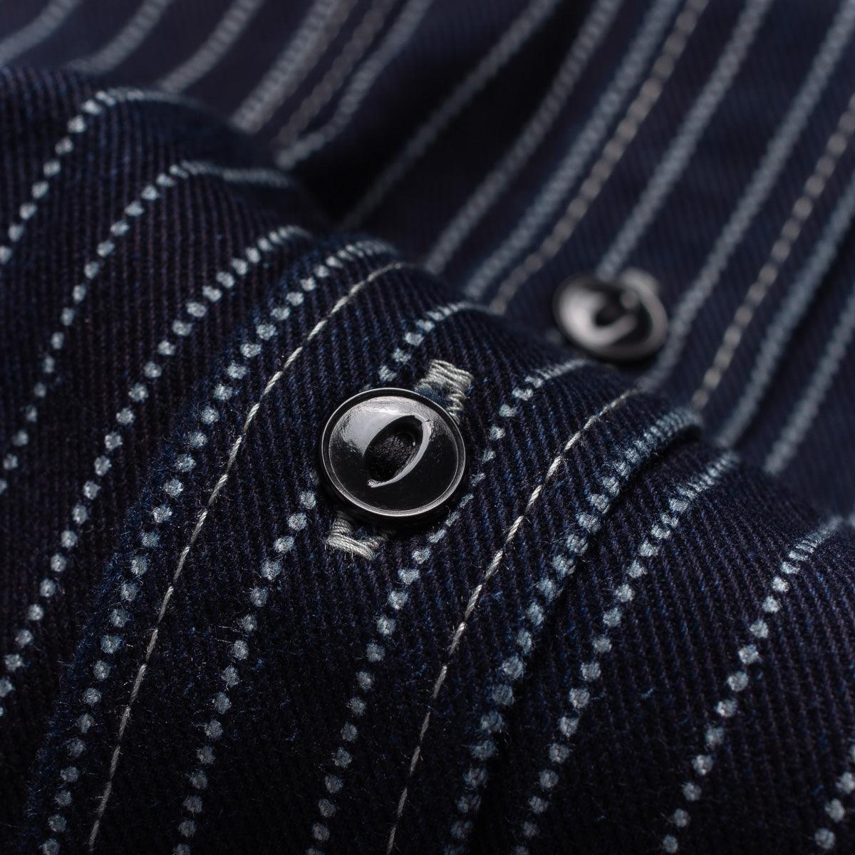 IHSH-266-IND - 12oz Wabash Work Shirt - Indigo - Image 9