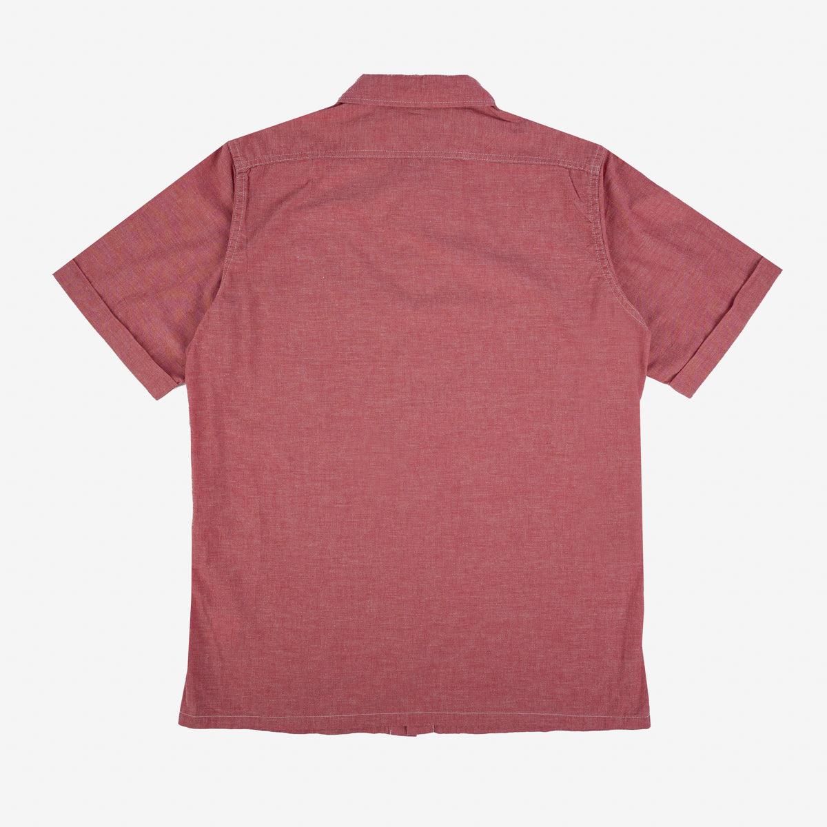 IHSH-388-RED - 4oz Short Sleeved Summer Shirt - Red - Image 3