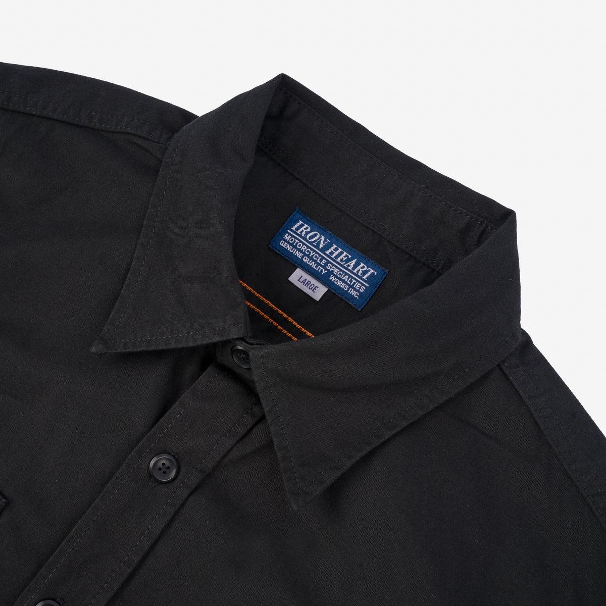 IHSH-395-BLK - 7oz Fatigue Cloth Work Shirt - Black - Image 5