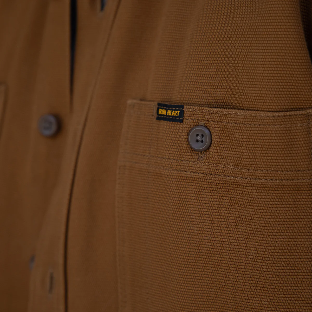 IHSH-423-CAM - 13oz Oxford Cloth Work Overshirt - Camel - Image 4