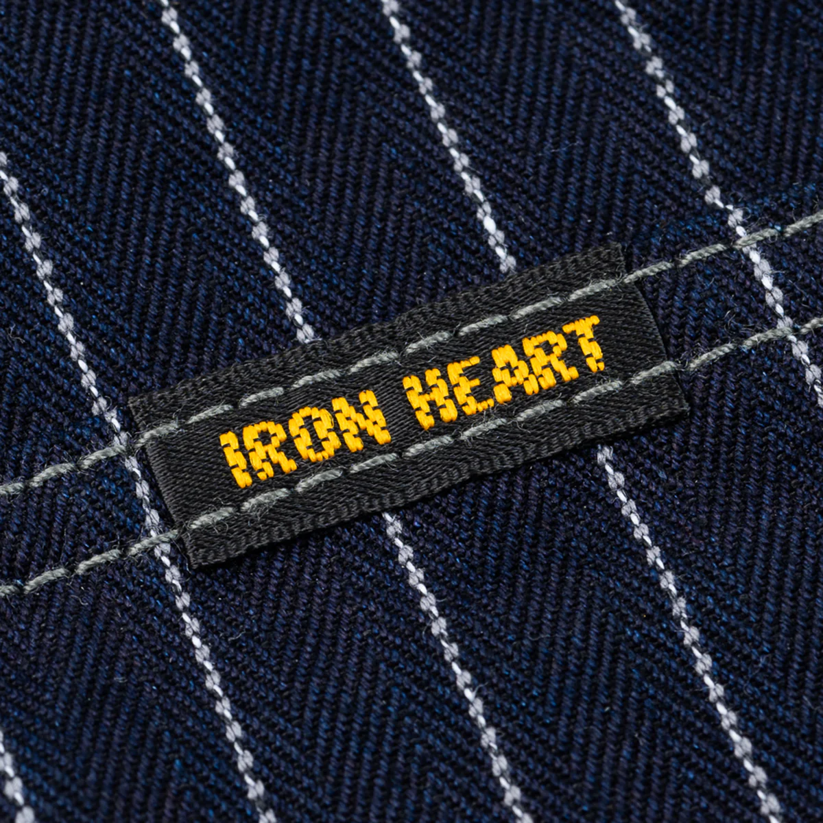 IHSH-424-IND - 8.5oz Herringbone Stripe Western Shirt - Indigo - Image 7