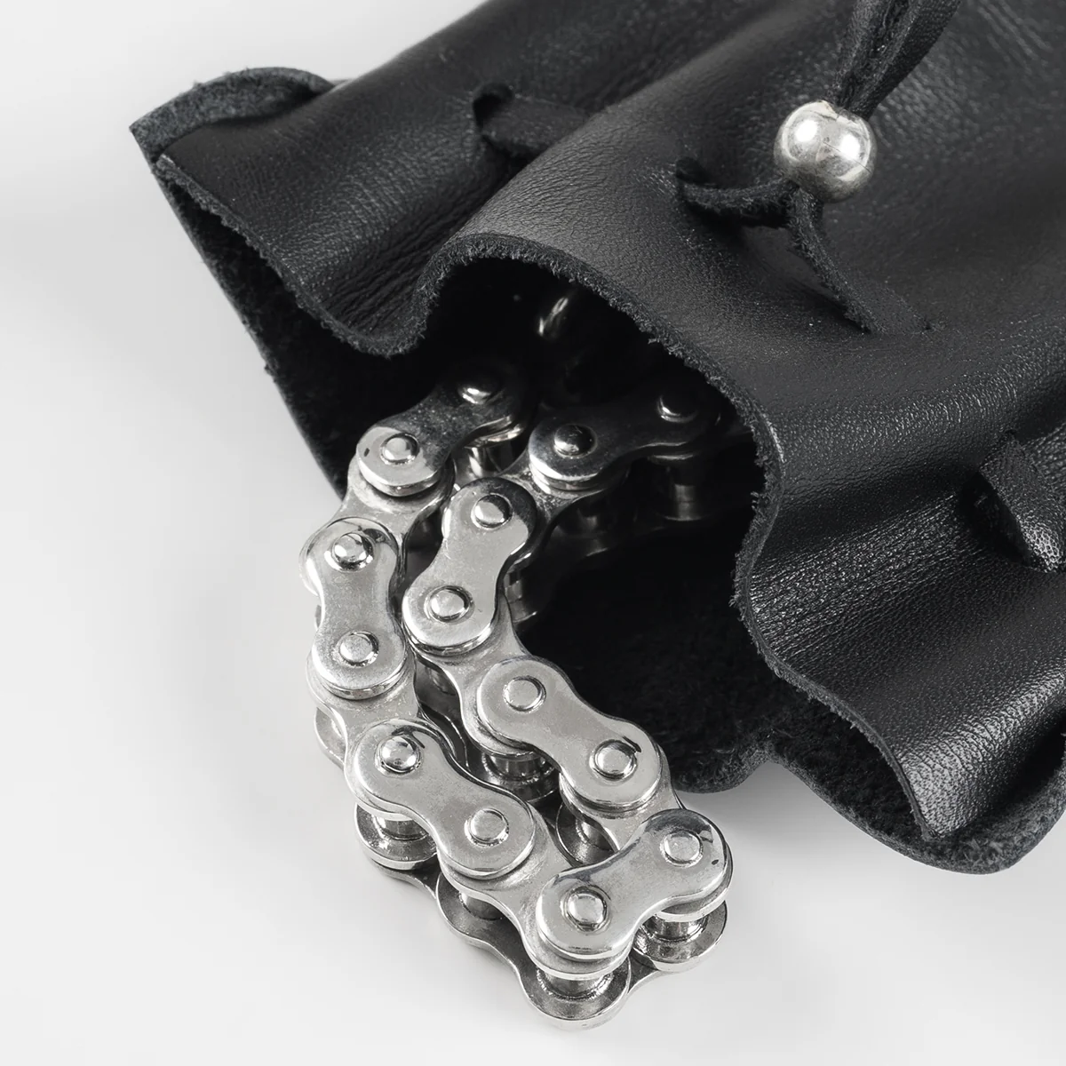 IHSI-02 - "Motorcycle Chain" Bracelet Sterling Silver - Image 9
