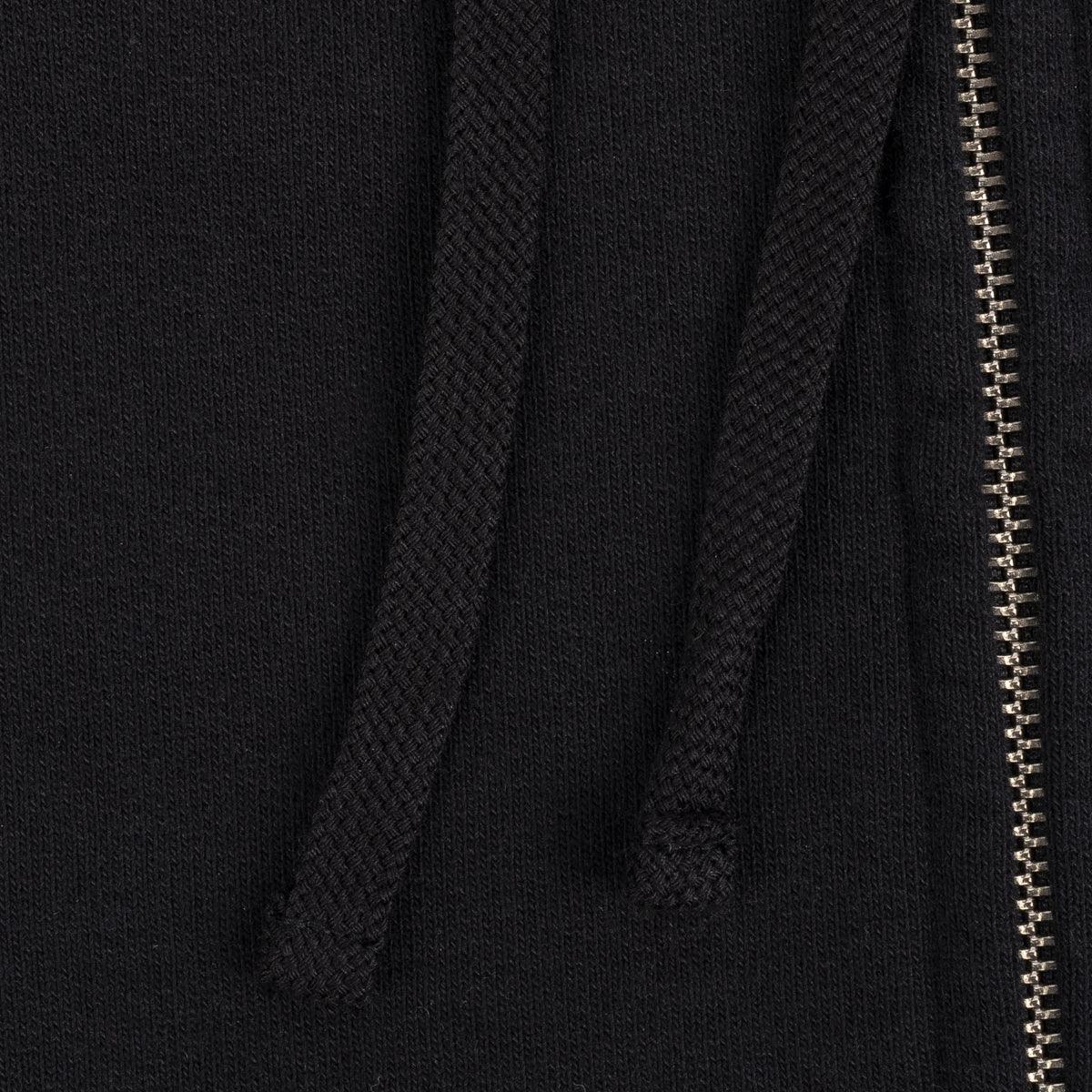 IHSW-10-BLK - 14oz Ultra Heavyweight Cotton Zip Up Hoodie Black - Image 6