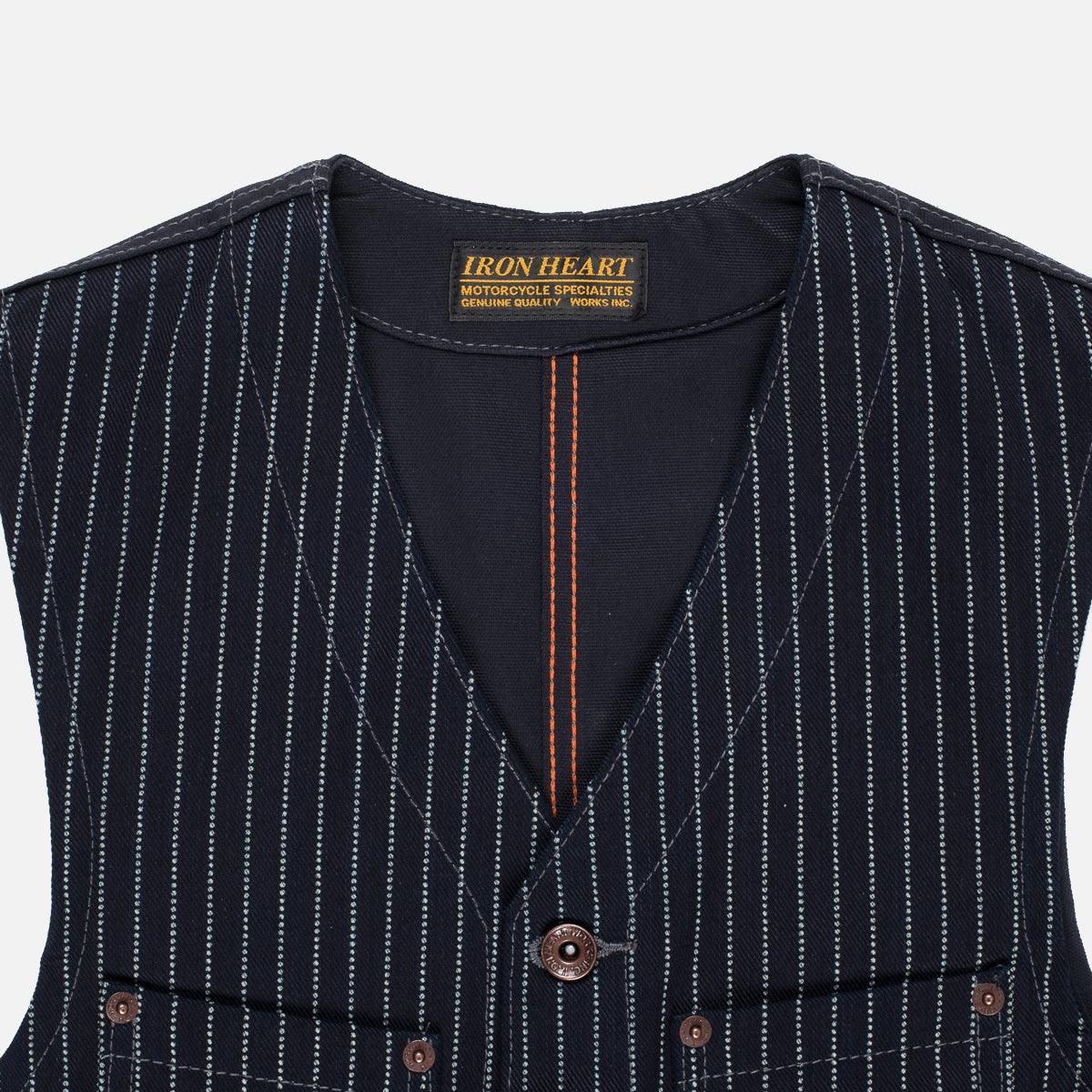 IHV-02-IND - 12oz Wabash/Duck Work Vest- Indigo/Navy - Image 5