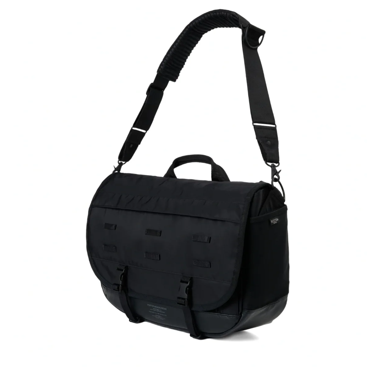 PO-MONO-MESSENGER-BLK - Porter-Yoshida & Co. MONOCHROME MESSENGER BAG - Black - Image 2