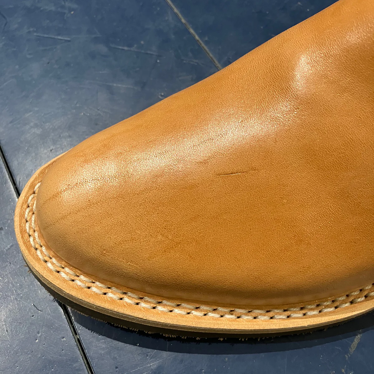 WE-SP0991WBR-9 - Wesco Custom Morrison Horsehide Size 9 - Natural - Image 10